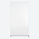Aperturee - Aperturee Simple Solid Color White Theme Party Rectangle Backdrop